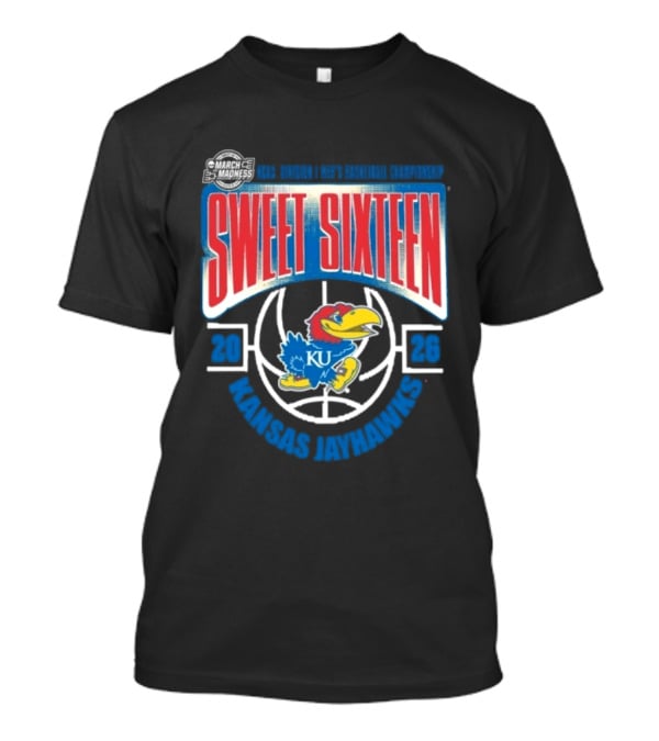 Kansas Jayhawks Sweet Sixteen NCAA DI Men's Basketball Tournament March Madness 2026 T-Shirt