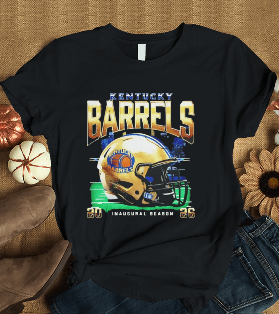 Kentucky Barrels 2026 Inaugural Season Helmet T-Shirt