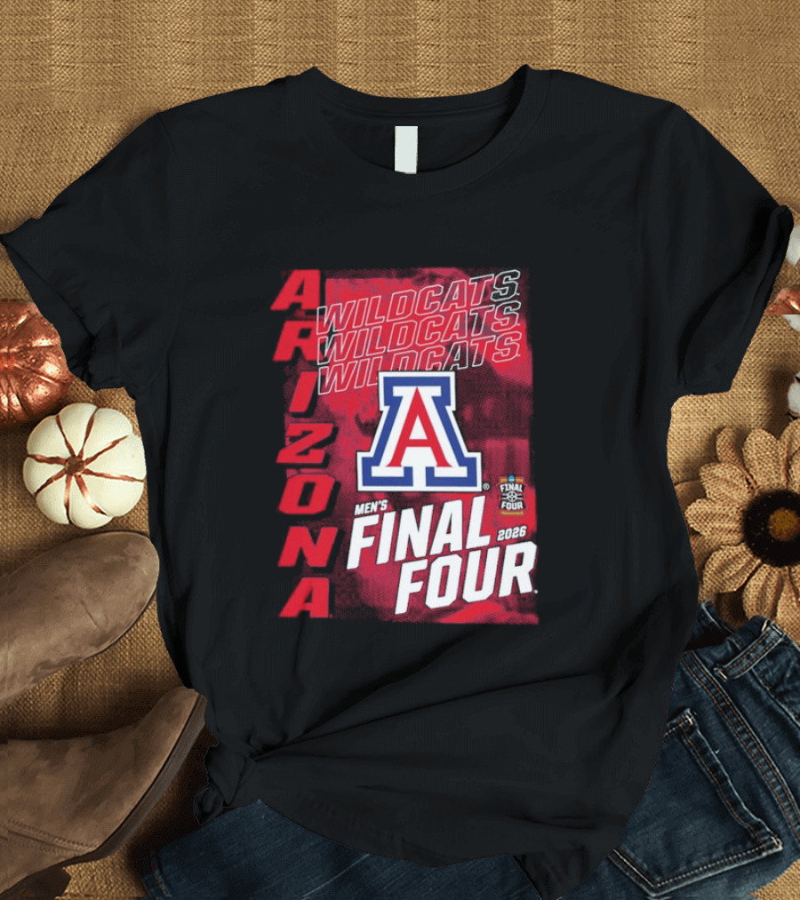 Arizona Wildcats 2026 Men's NCAA Final Four Basketball Tournament T-Shirt