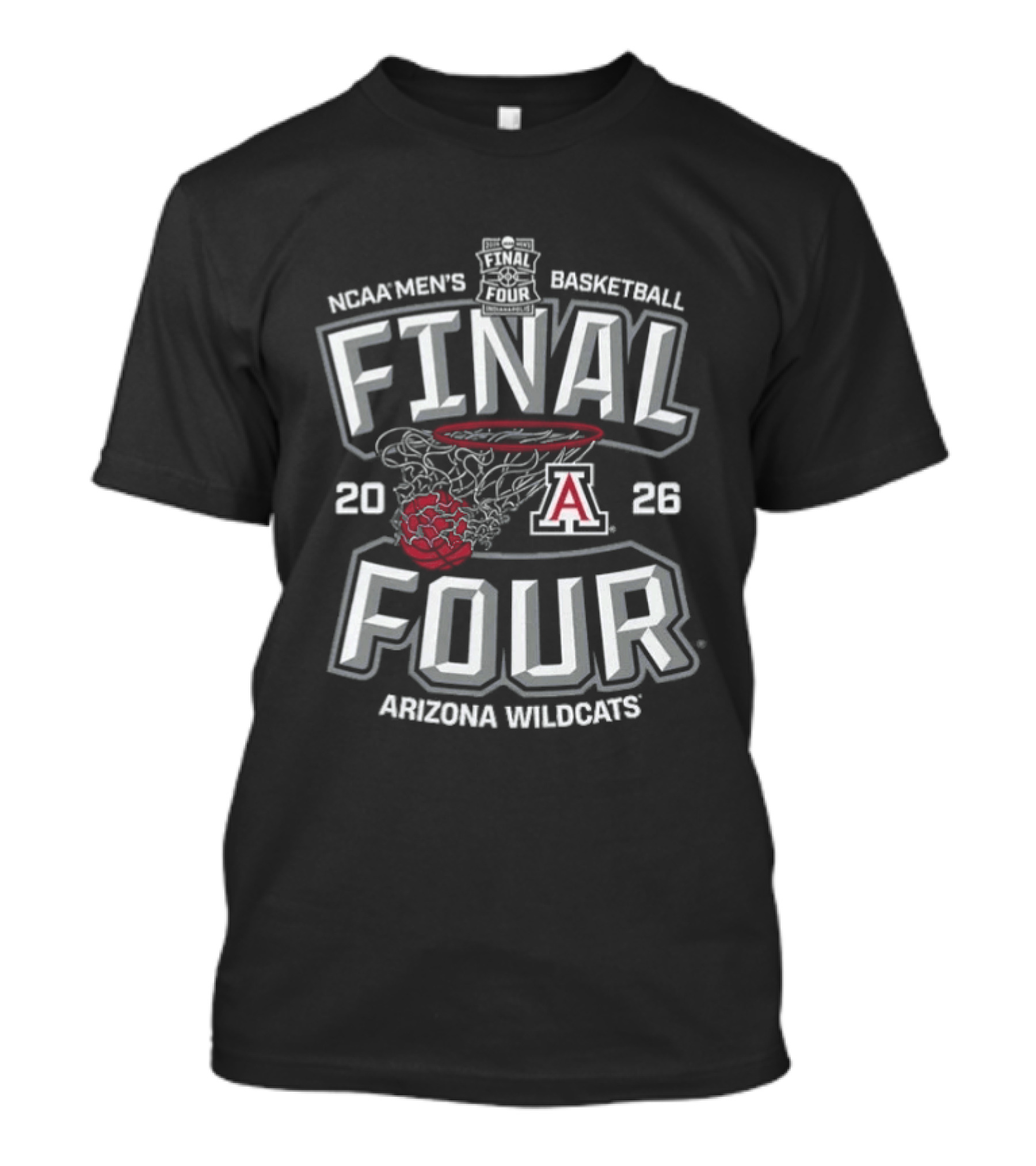 NCAA Men's Basketball Final Four 2026 Arizona Wildcats T-Shirt