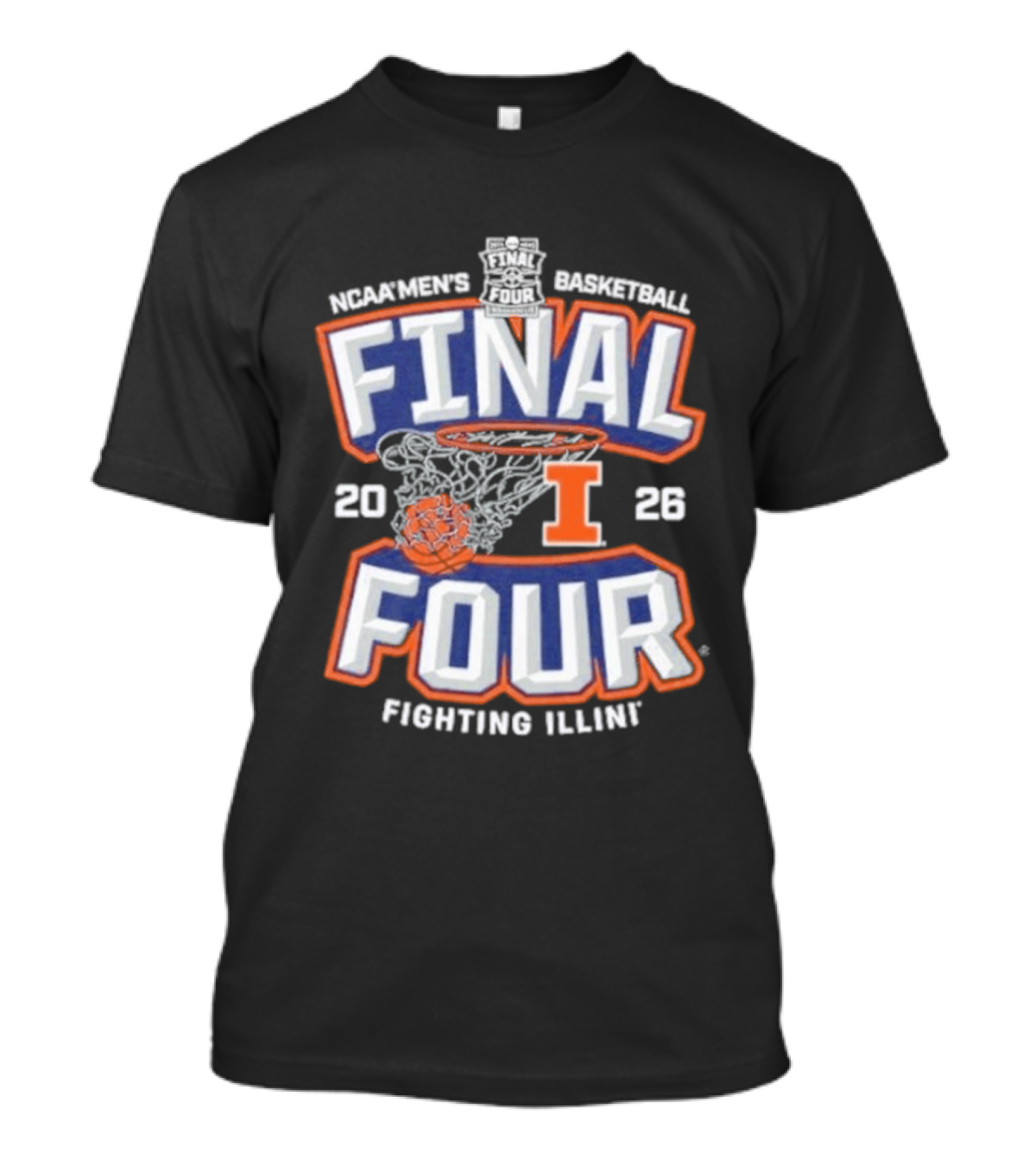 Illinois Basketball 2026 NCAA Final Four Fighting Illini T-Shirt