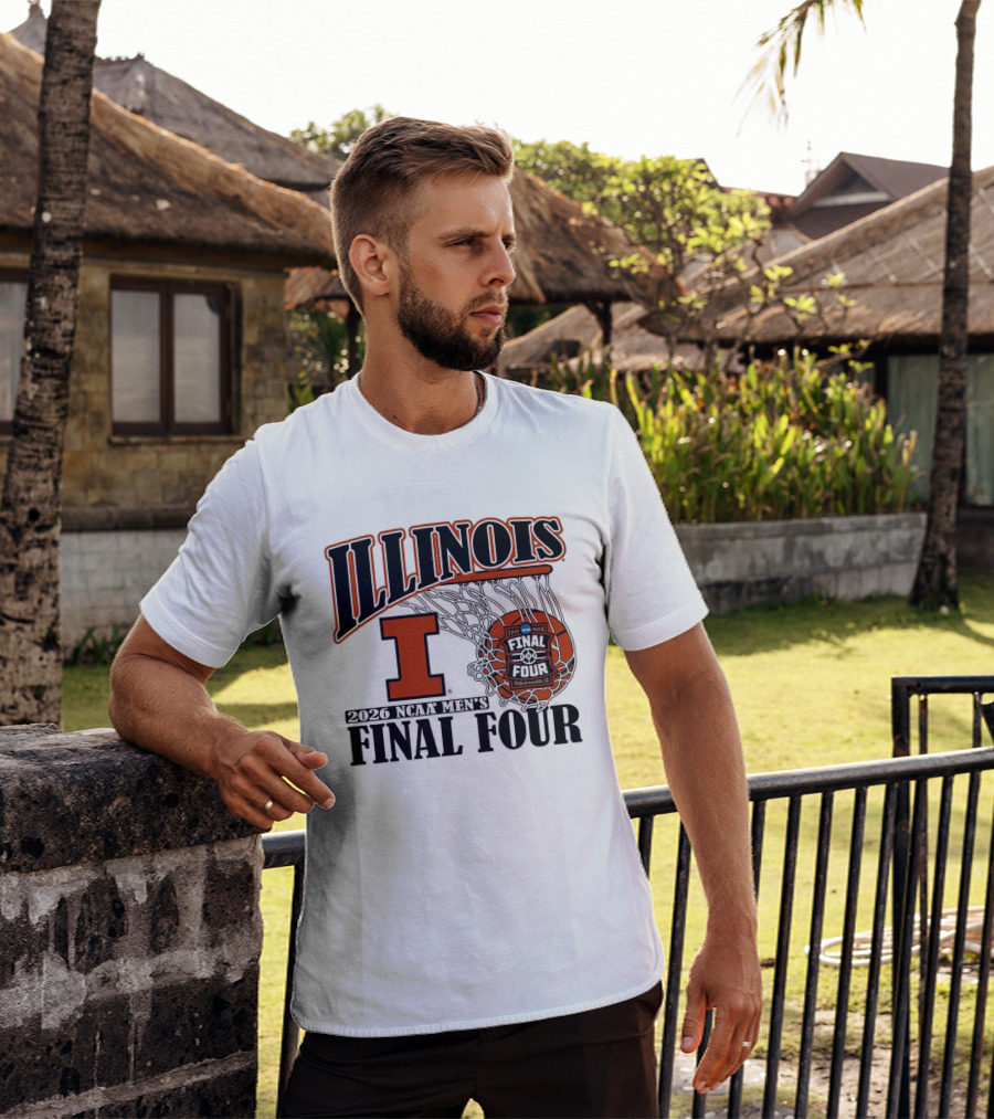 Illinois Fighting Illini Basketball NCAA Men's Final Four 2026 Indianapolis T-Shirt