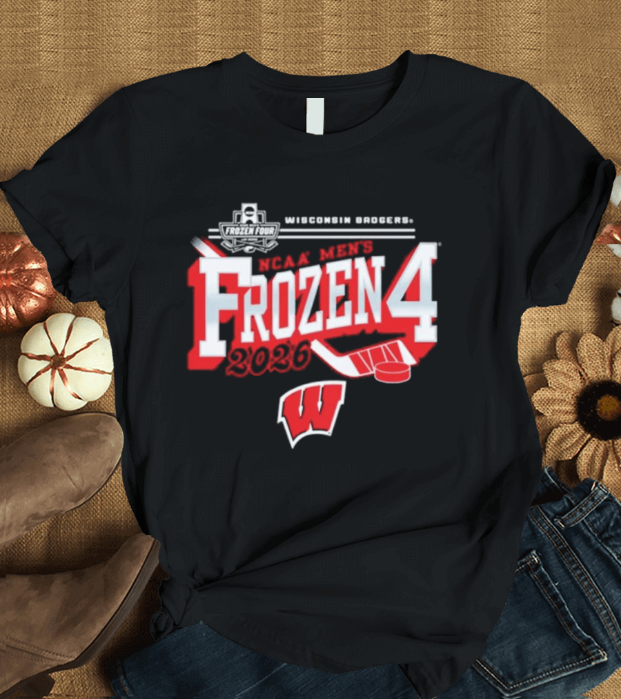 Wisconsin Badgers 2026 NCAA Men's Frozen Four Bound Hockey Tournament T-Shirt