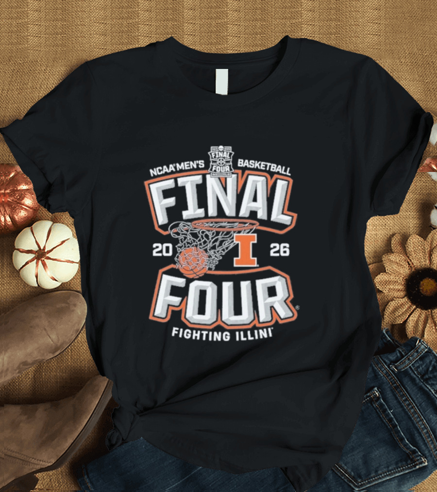 Final Four 2026 Fighting Illinois Basketball T-Shirt