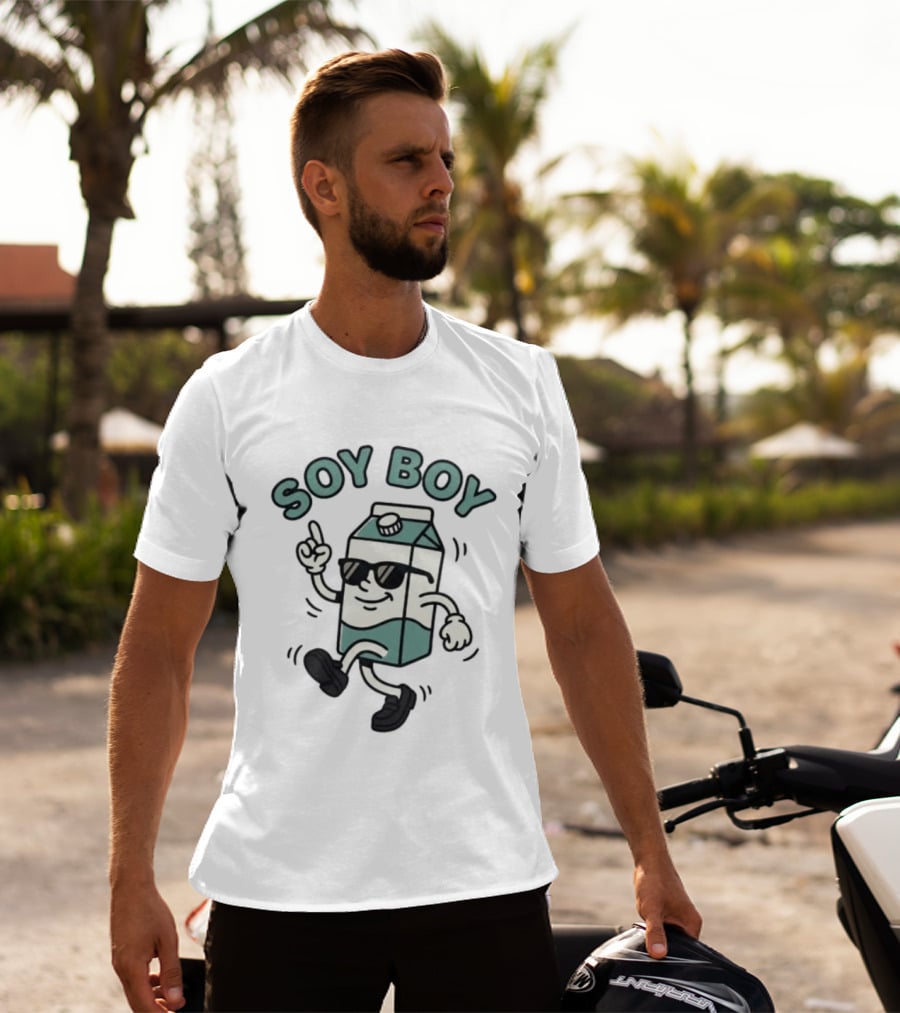 Soy Boy Milk Funny Cartoon T-Shirt