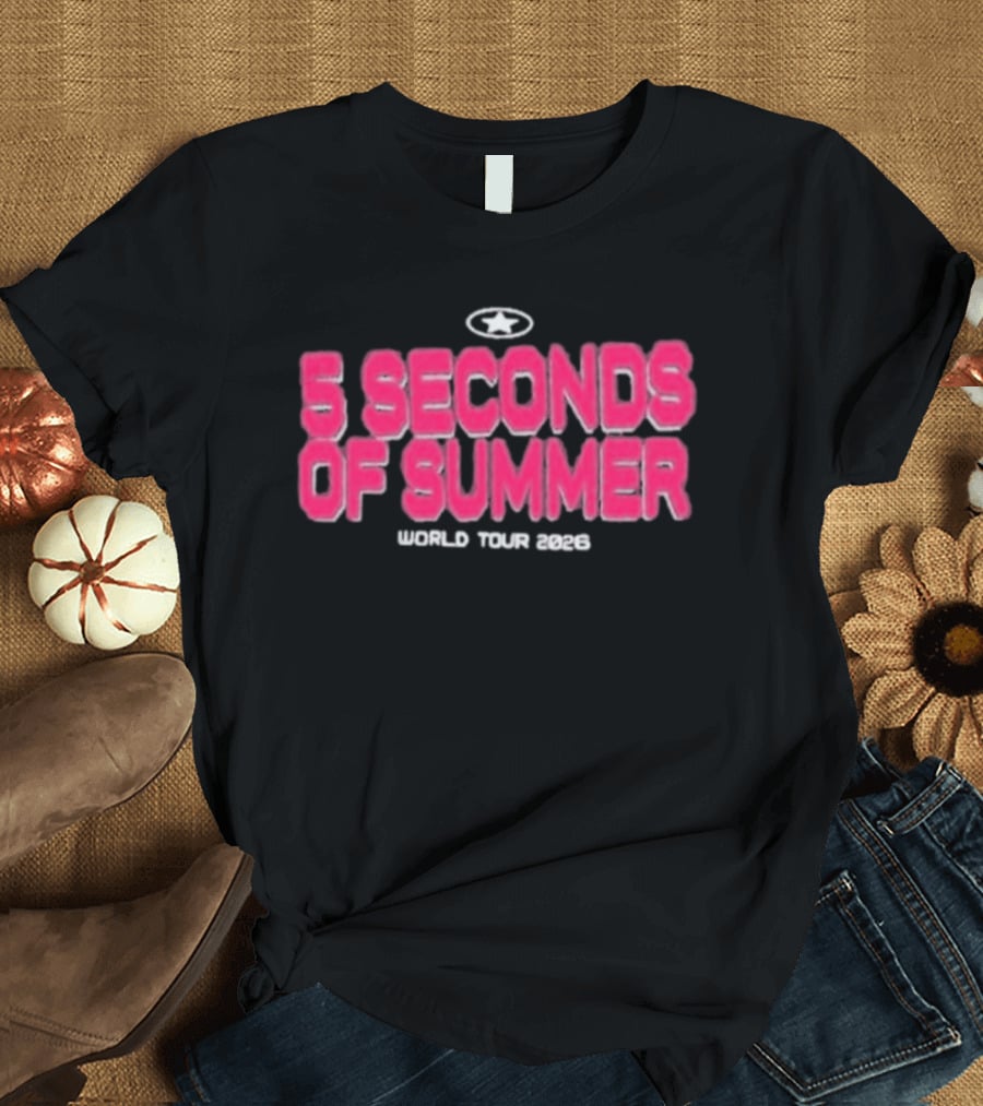 5 Seconds Of Summer World Tour 2023 Everyone's A Star T-Shirt