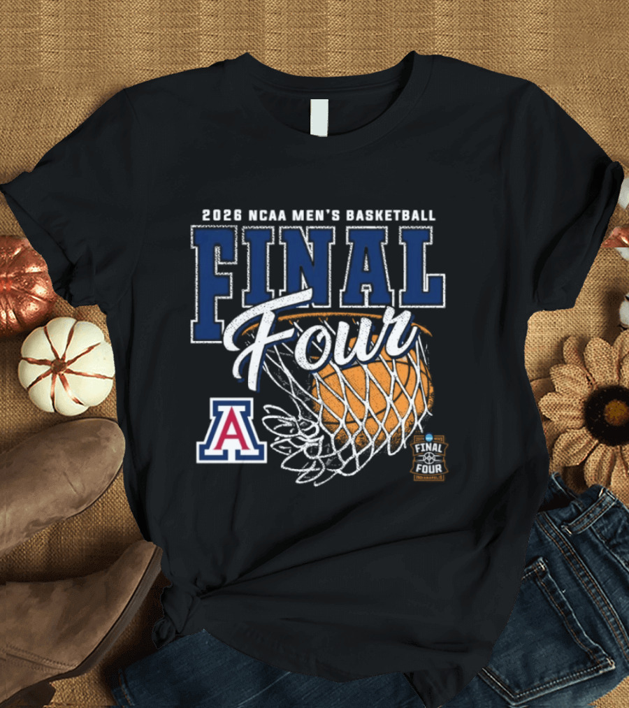 2026 NCAA Men's Basketball Final Four Arizona Wildcats Official Team Gear T-Shirt