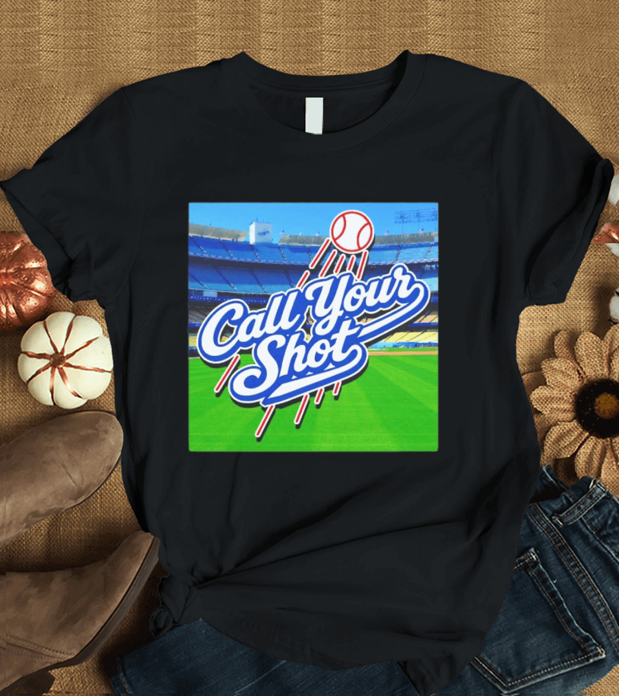 Call Your Shot Los Angeles Dodgers Stadium Baseball T-Shirt