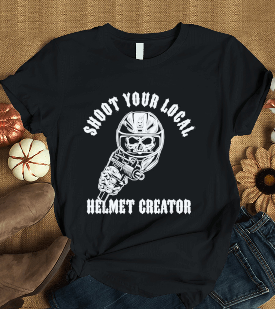 Shoot Your Local Helmet Creator Ghost Racing T-Shirt