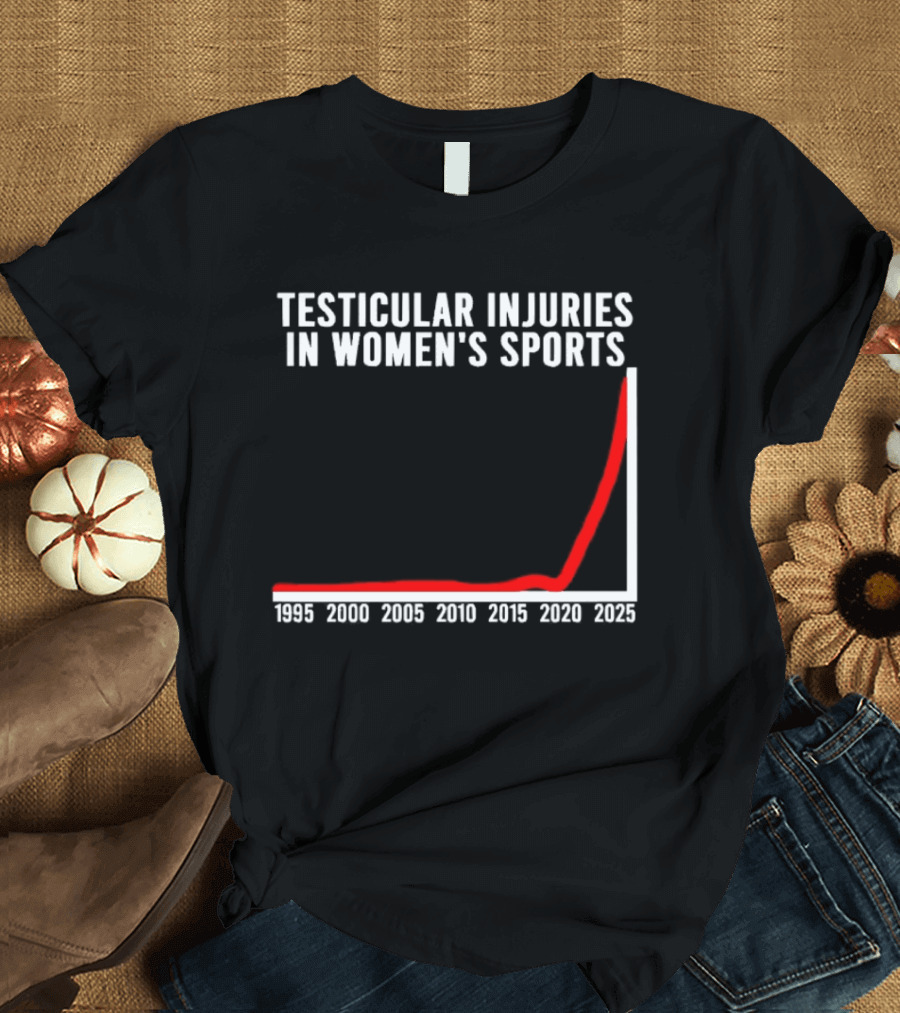 Graphical Humor Testicular Injuries In Women's Sports T-Shirt