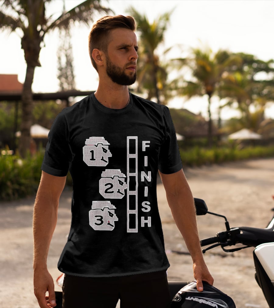 The Great Red Race Cincinnati Reds Finish Line Illustrations T-Shirt