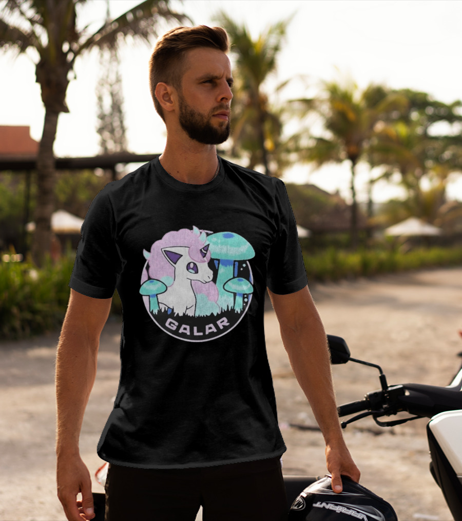 Pokémon Galar Rapidash Pastel Mushroom Adventure T-Shirt