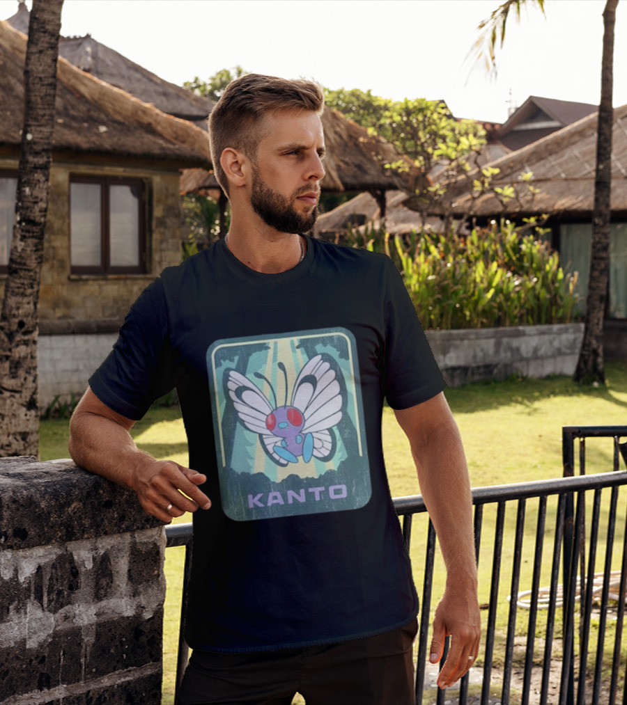Kanto Explore Pokémon Butterfly Woods Adventure T-Shirt