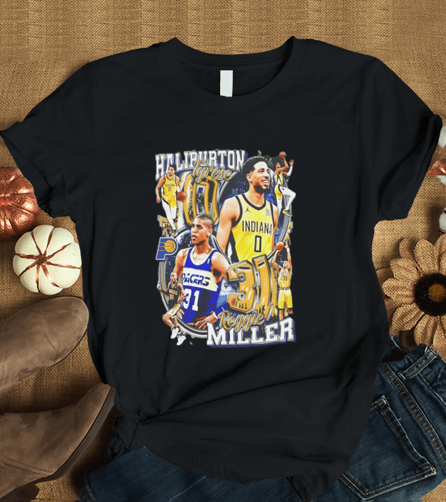 Haliburton Tyrese 0 Indiana Pacers Reggie Miller 31 T-Shirt