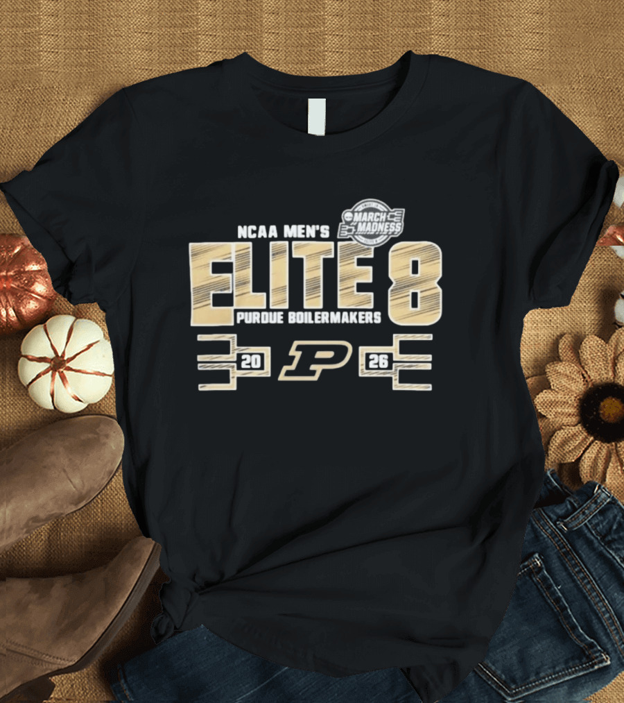 NCAA Men's March Madness Elite 8 Purdue Boilermakers 2026 T-Shirt