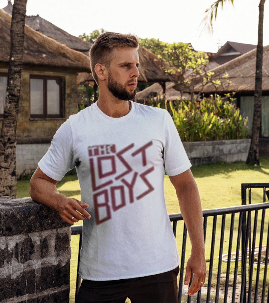 The Lost Boys Concert Crop Top 80s Retro Font T-Shirt