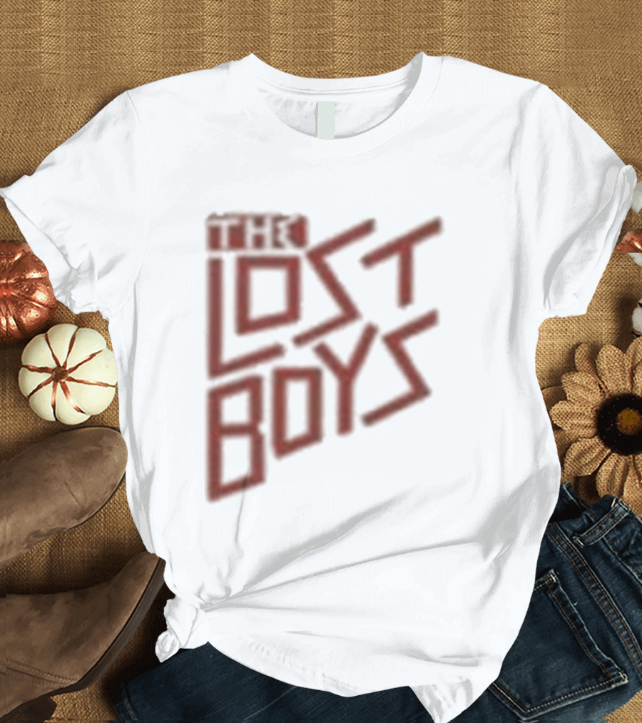 The Lost Boys Concert Crop Top 80s Retro Font T-Shirt