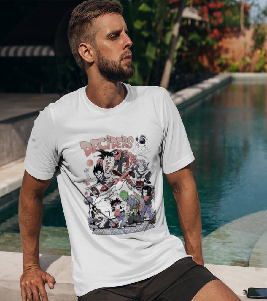 Deciders Dragon Ball X Jackass Fusion With Iconic Characters T-Shirt