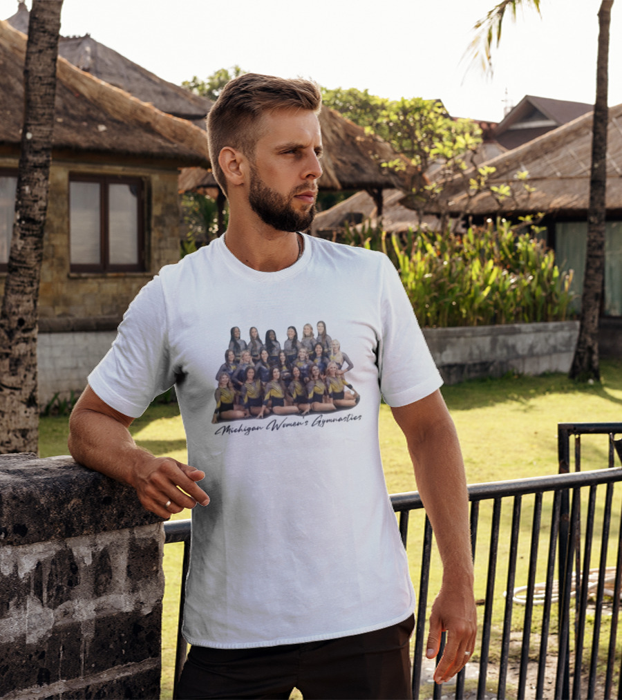 Michigan Wolverines Gymnastics Team 2023 50th Anniversary T-Shirt