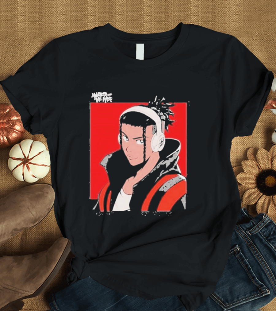 Monsters We Make Jabari Booker Headphones Red Jacket T-Shirt