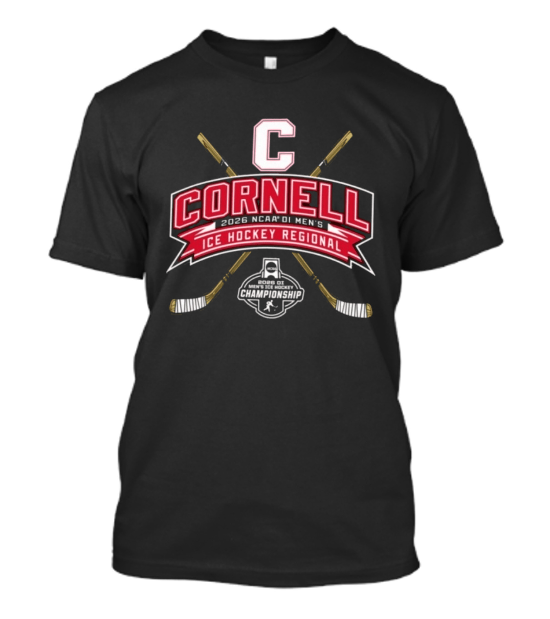 Cornell Big Red 2026 NCAA DI Men's Ice Hockey Regional Championship T-Shirt