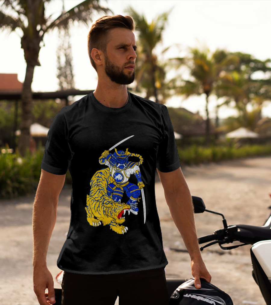 Warpath Buffalo Sabres Samurai With Tiger T-Shirt