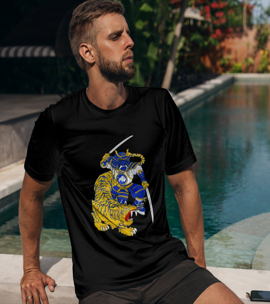 Warpath Buffalo Sabres Samurai With Tiger T-Shirt
