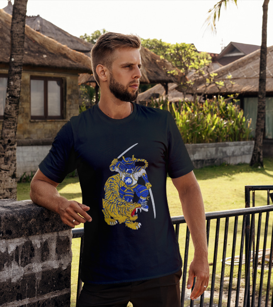 Warpath Buffalo Sabres Samurai With Tiger T-Shirt