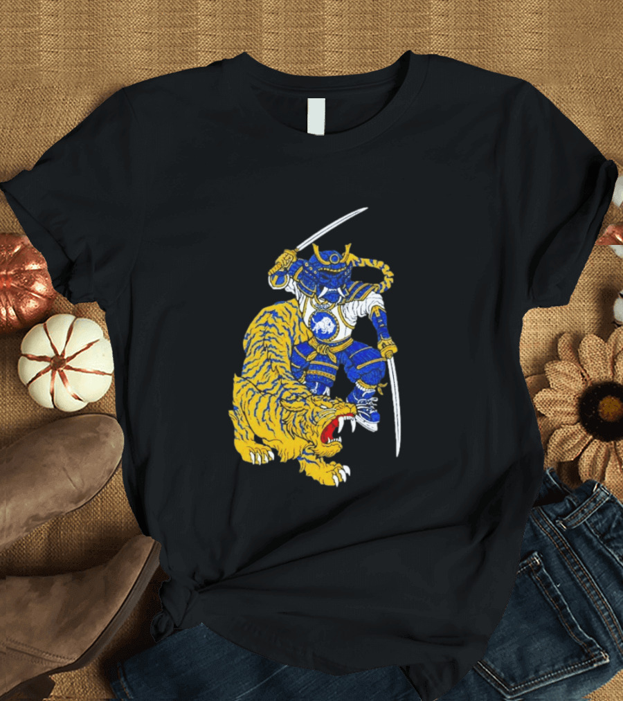 Warpath Buffalo Sabres Samurai With Tiger T-Shirt
