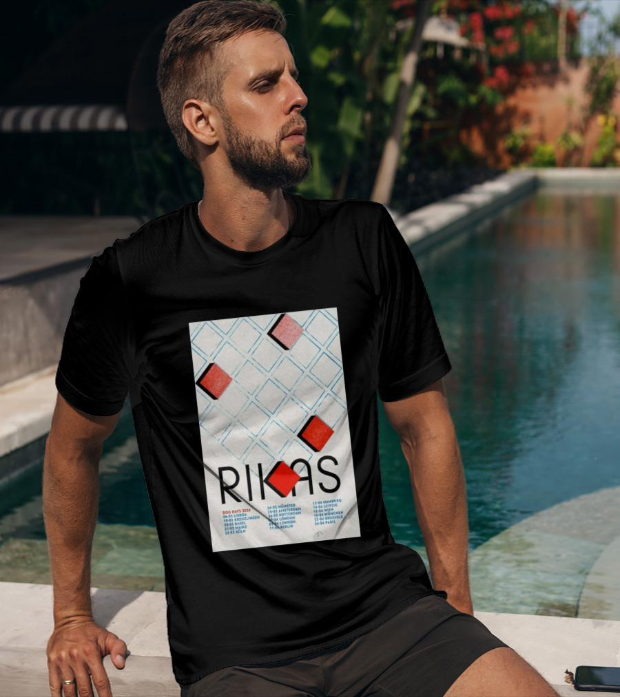 Rikas Dog Days Tour 2026 Lisbon Kreuzlingen Basel Mainz Koln Munster Amsterdam Rotterdam London Berlin Hamburg Leipzig Wien Munchen Brussels Paris T-Shirt