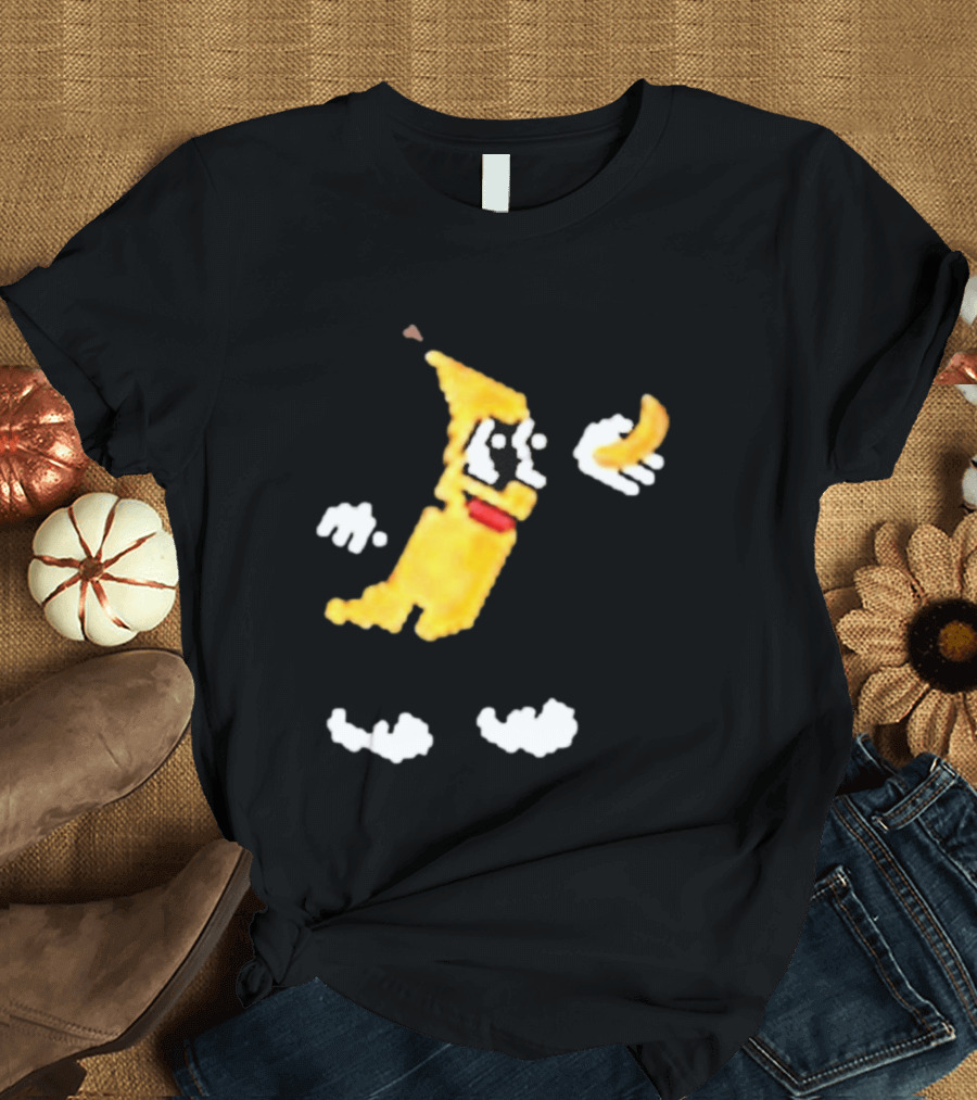 Spacex Banana Pixelated Cartoon T-Shirt