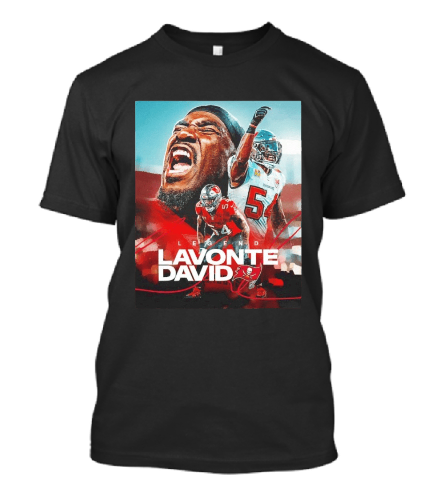 Lavonte David Legend Tampa Bay Buccaneers NFL Collage T-Shirt