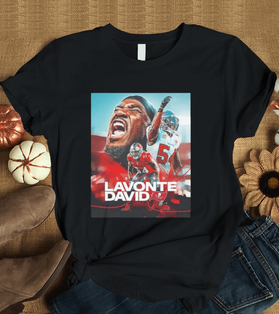 Lavonte David Legend Tampa Bay Buccaneers NFL Collage T-Shirt