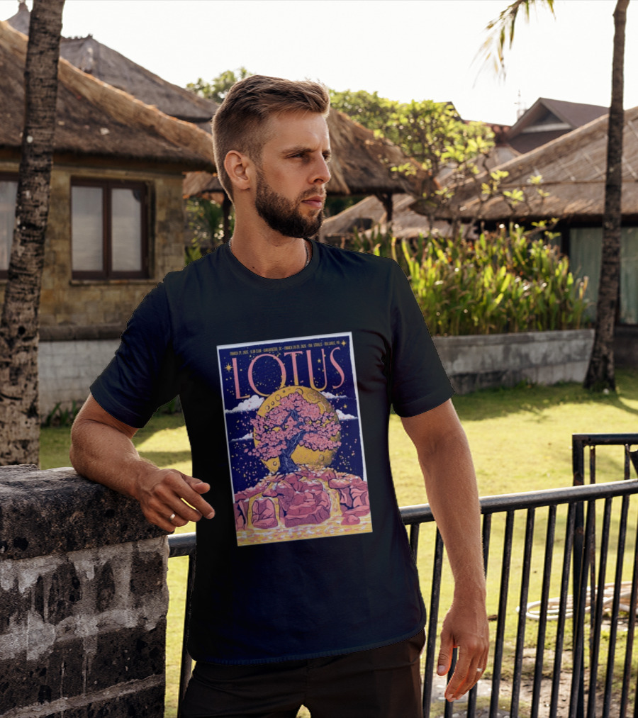 Lotus March 27 2026 Washington DC 930 Club Cherry Blossom Moon Tour T-Shirt