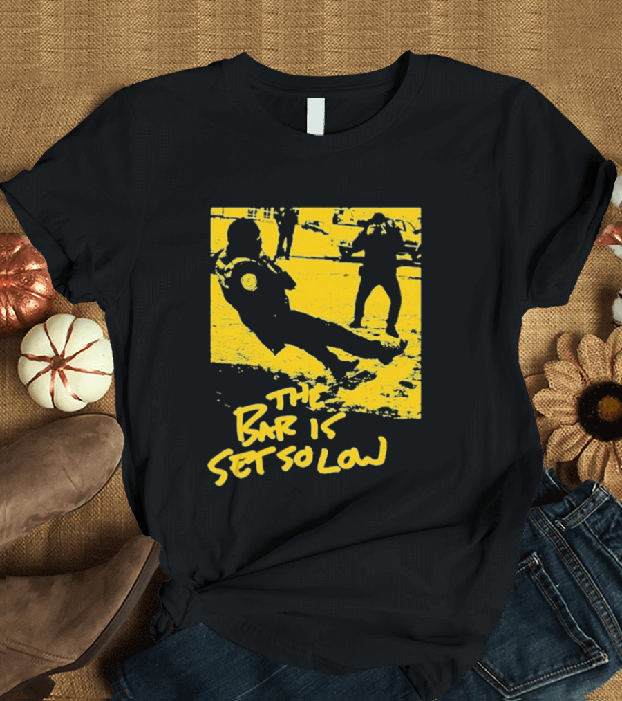 The Bar Is Set So Low Tug Of War Yellow T-Shirt