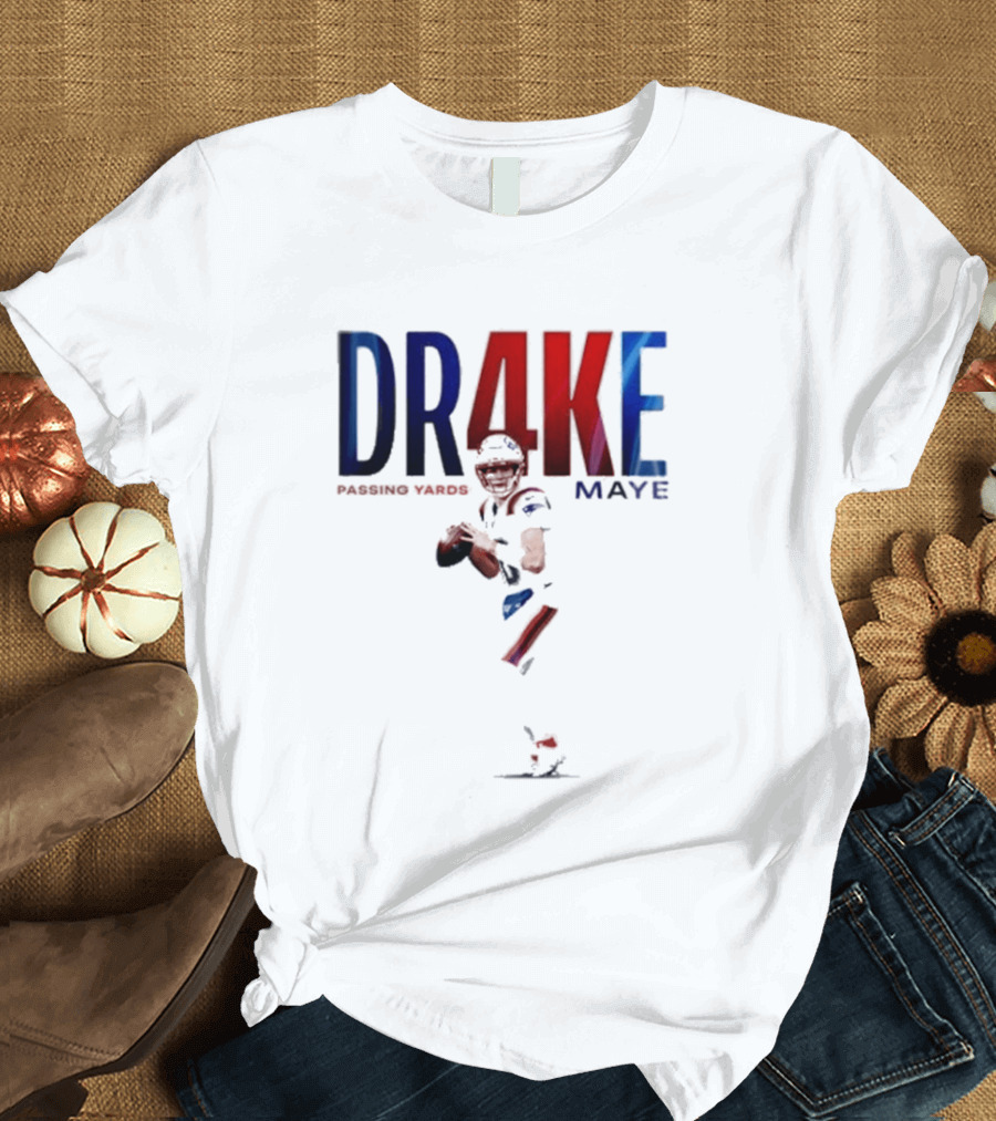 DRAKE MAYE 4K Passing Yards Football Quarterback T-Shirt