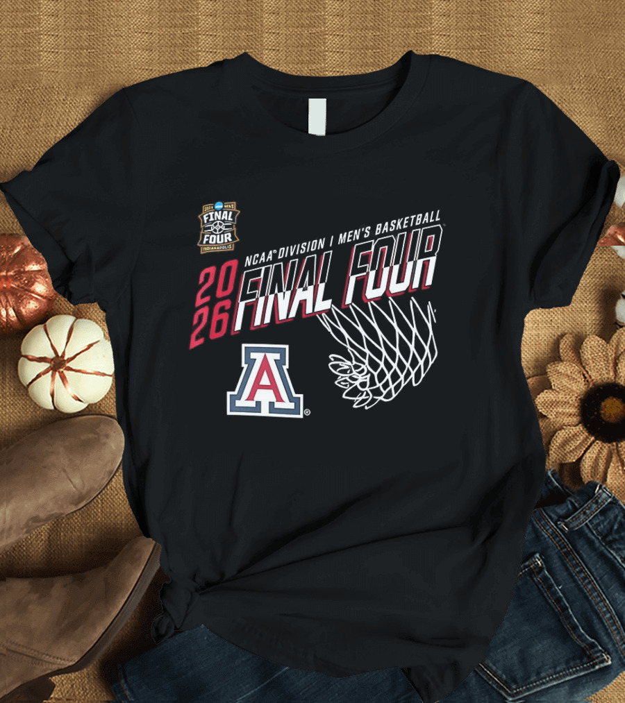 Arizona Wildcats 2026 NCAA Division I Men's Basketball Final Four Indiana T-Shirt