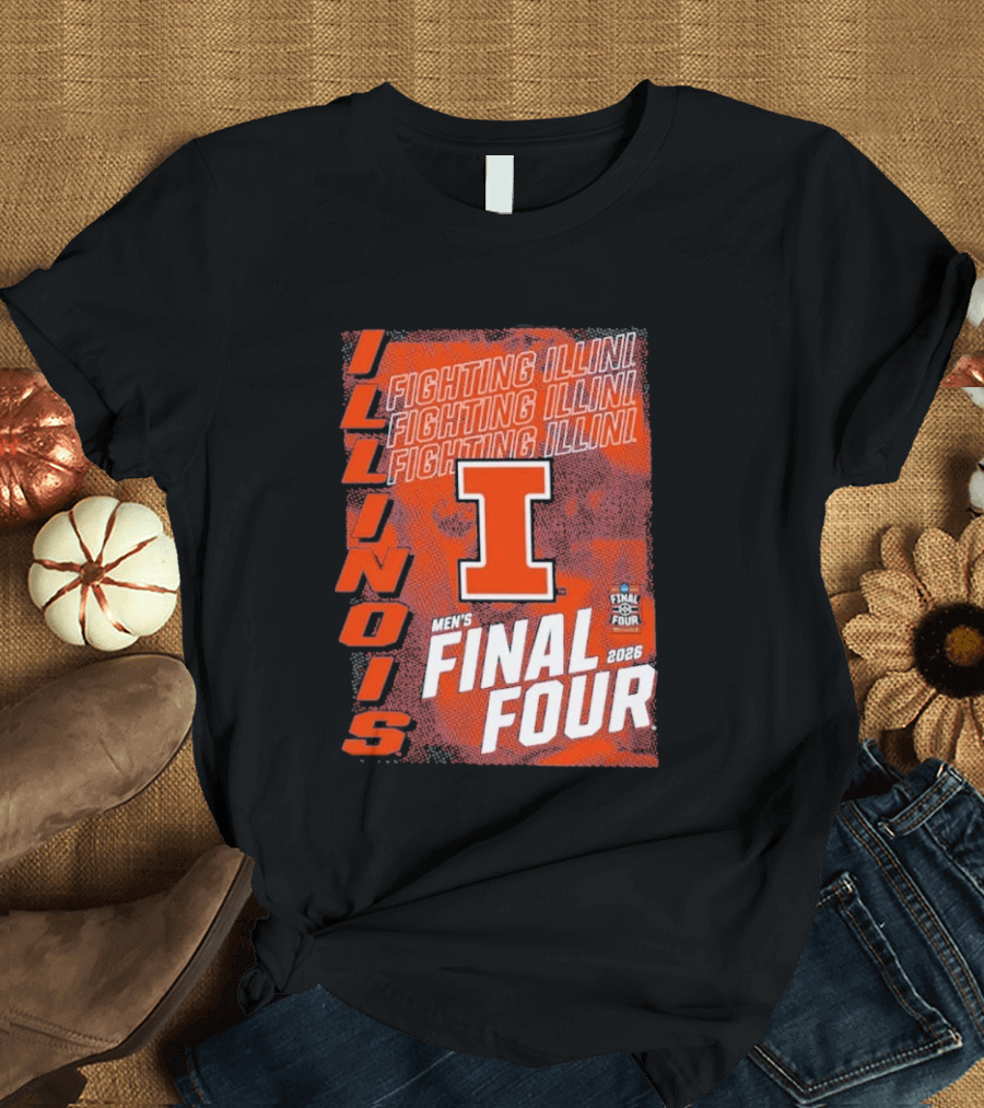 Illinois Fighting Illini Men's Final Four 2026 Basketball T-Shirt