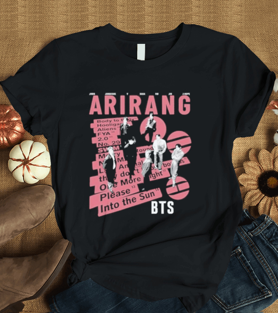 BTS Arirang World Tour 2026 Concert Please Into The Sun T-Shirt