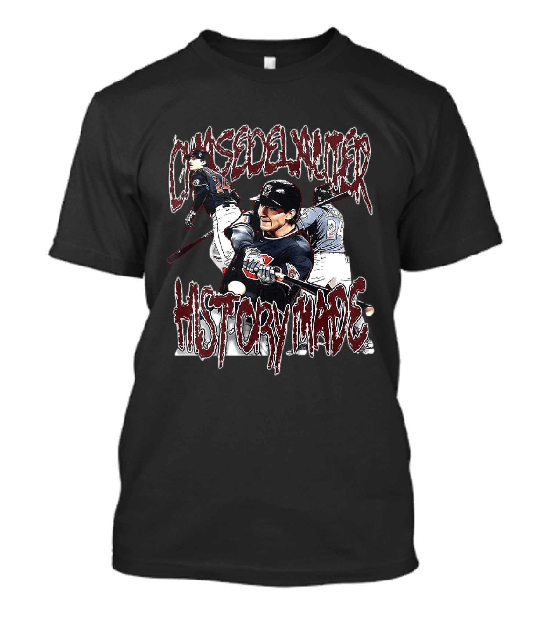 Chase Delauter History Made Cleveland Guardians Baseball Player 24 T-Shirt