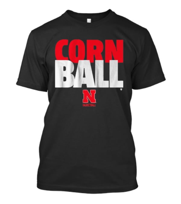 Nebraska Cornhuskers Corn Ball Basketball T-Shirt