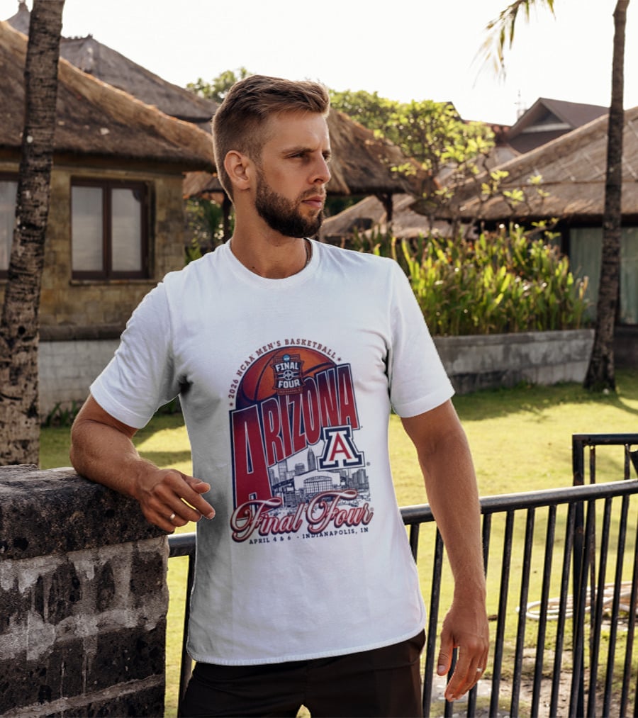 Arizona Men's Basketball Final Four 2026 Indianapolis April 4 6 NCAA Stadium T-Shirt