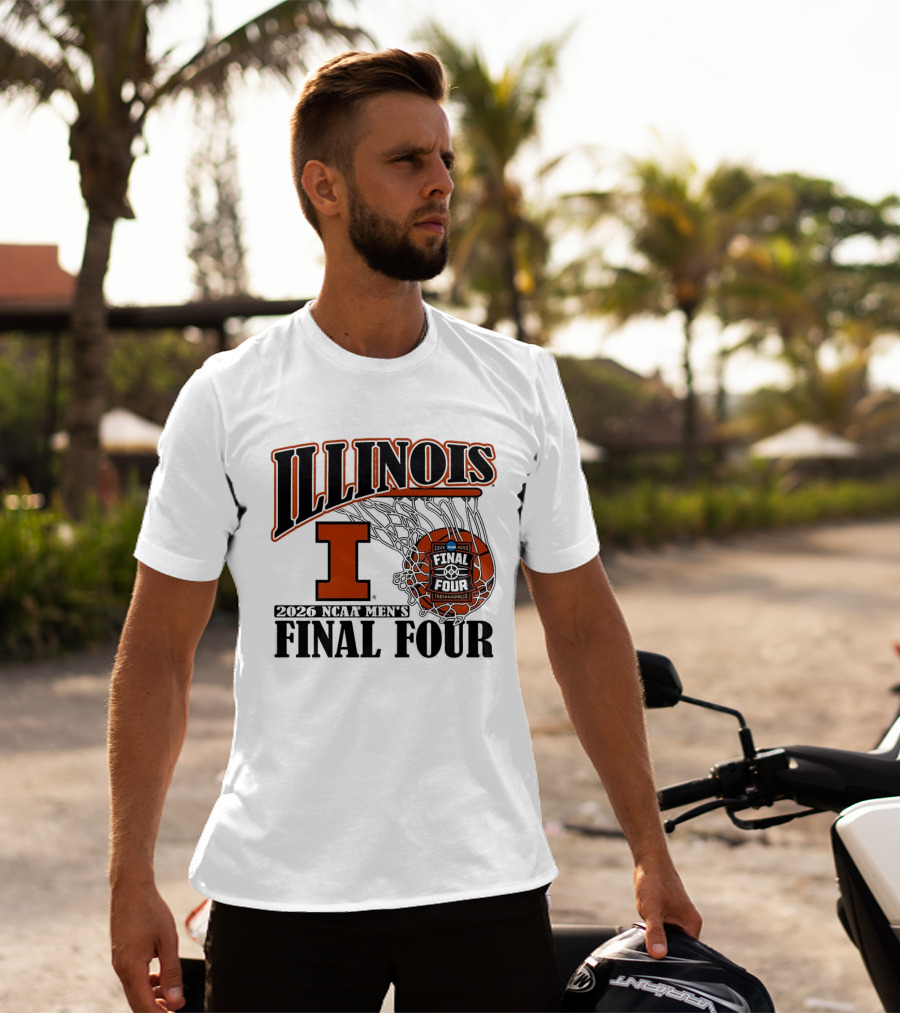 Illinois Fighting Illini NCAA Men's Basketball Final Four 2026 Indianapolis T-Shirt