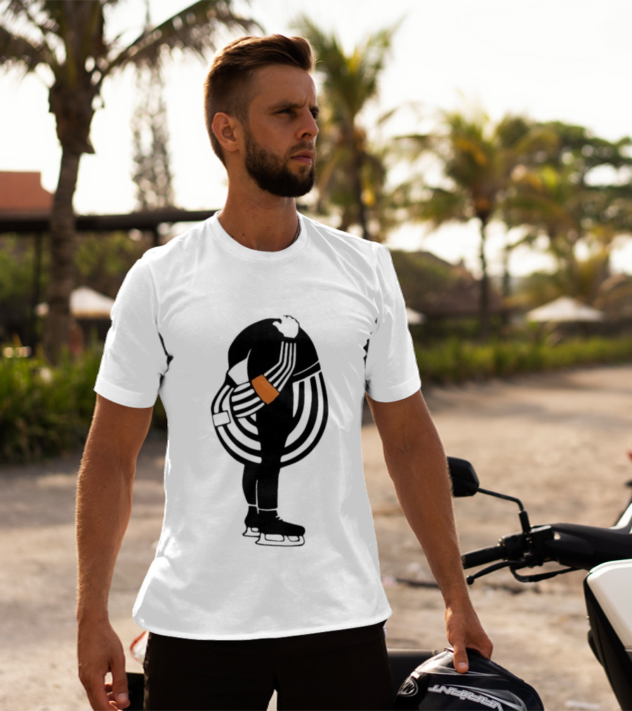 Kyle Dubas Hockey Referee Satirical Caricature T-Shirt