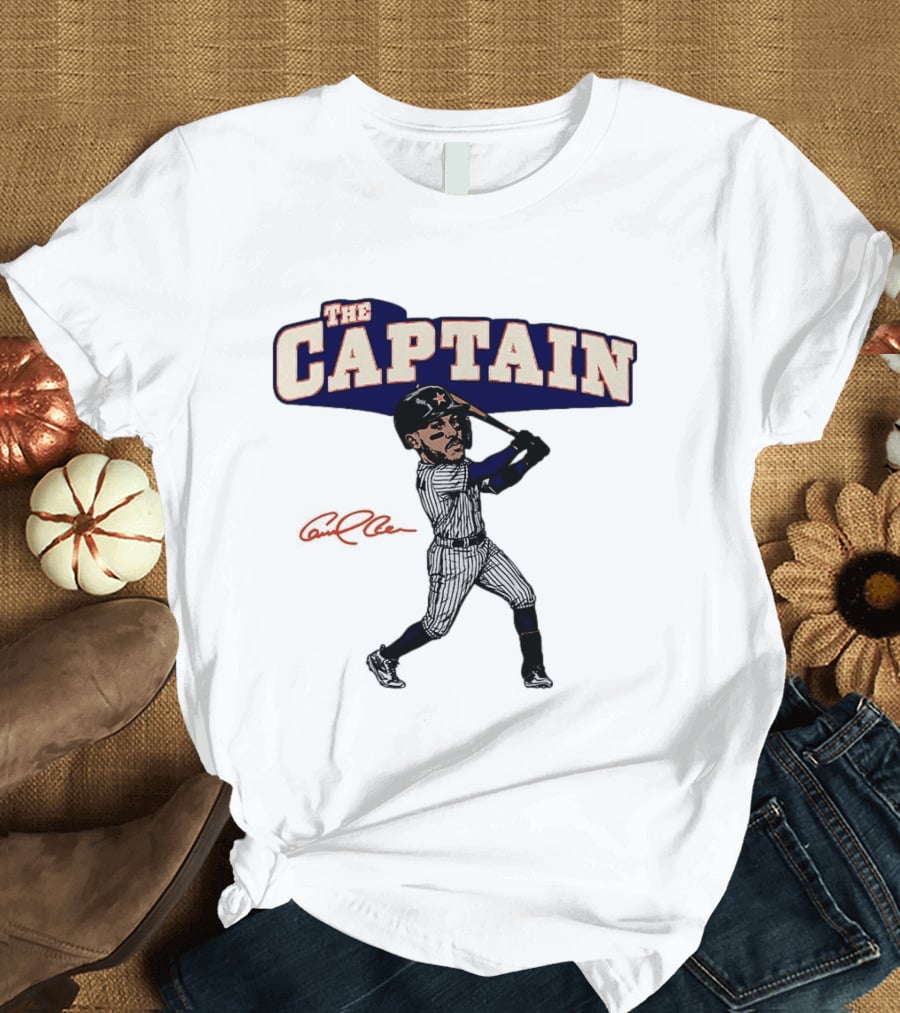 The Captain Carlos Correa Houston Astros Baseball Caricature T-Shirt