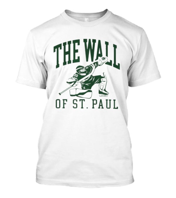 The Wall Of St. Paul Hockey Goalie 30 Jesper Wallstedt T-Shirt