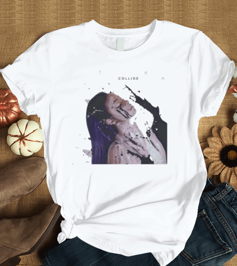 Justine Skye Collide Tyga Portrait With Artistic T-Shirt