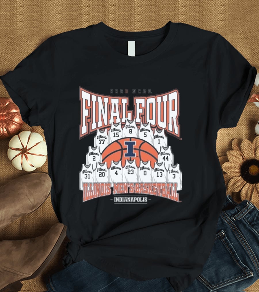 2026 NCAA Final Four Illinois Mens Basketball Indianapolis T-Shirt