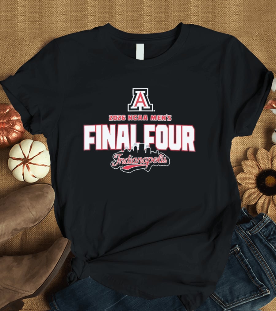 Arizona Wildcats 2026 NCAA Men's Final Four Indianapolis T-Shirt