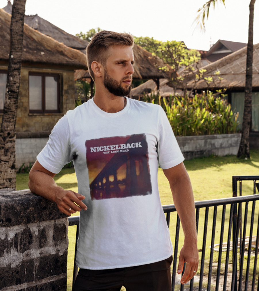 Nickelback The Long Road 2023 Album Art Bridge T-Shirt